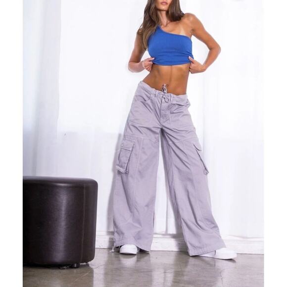 Revice Denim - The Maverick  /  Titanium Sky Parachute Pants in Gray - Picture 7 of 7